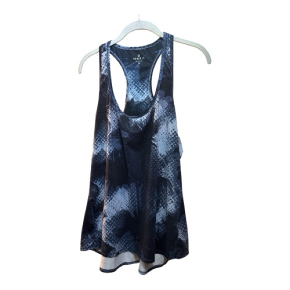 ATHLETA Athletic Workout Racerback Top in Shades of Blue Size XL Yoga Top